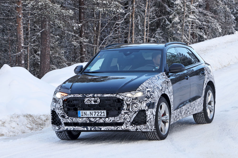 Audi Q8: sigue el trabajo 4 Motor16 Audi Q8 facelift winter 2 Motor16