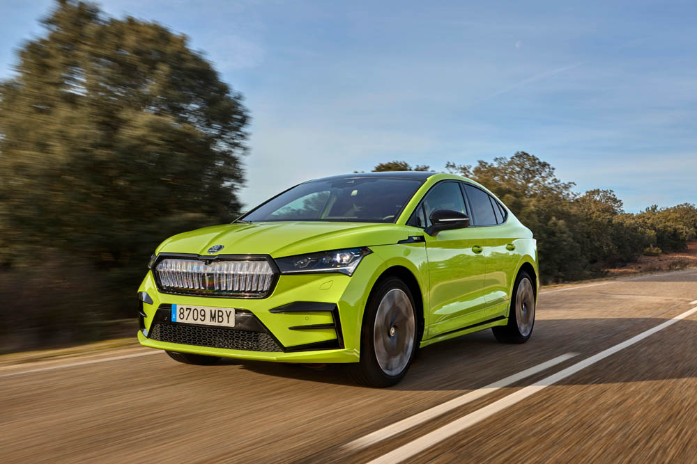 Prueba del Skoda Enyaq Coupé iV RS. Va de cine 1 Motor16 Skoda Enyaq Coupé iV RS.