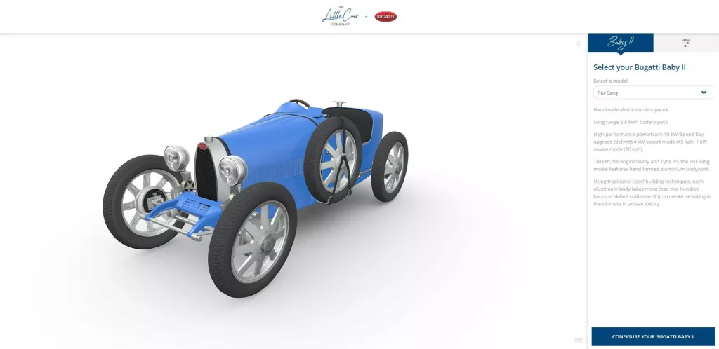 2023 Bugatti Baby II Configurator 3 Motor16
