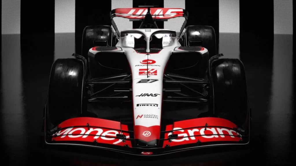 2023 Haas VF-23. Imagen frontal.