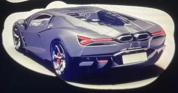 2023 Lamborghini Aventador Sucesor. Imagen trasera.