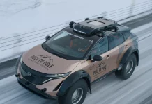 Este es el Nissan Ariya que viajará del Polo Norte al Polo Sur