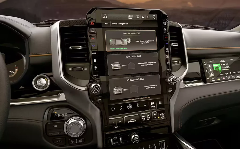 2023 RAM 1500 REV. Imagen detalle interior.