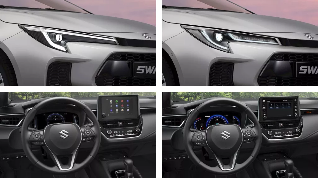 2023 Suzuki Swace. Imagen montaje cambios.