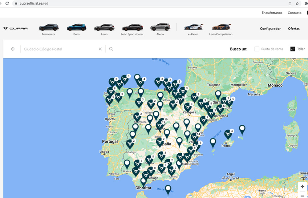 ¿Tienes un Cupra? Ya puedes pedir cita online en el taller 1 Motor16 El servicio de cita de Cupra permite elegir el taller al que queremos llevar el vehículo.