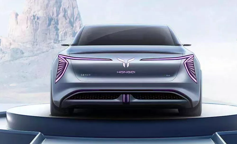 2023 Hongqi E702 Concept. Imagen trasera.