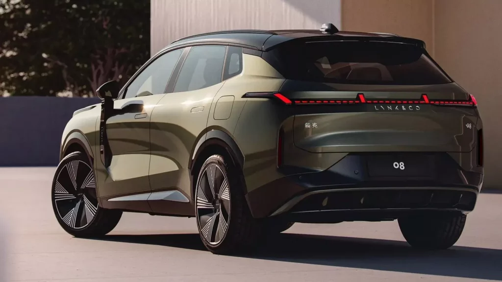 2023 Lynk & Co 08. Imagen estática trasera.