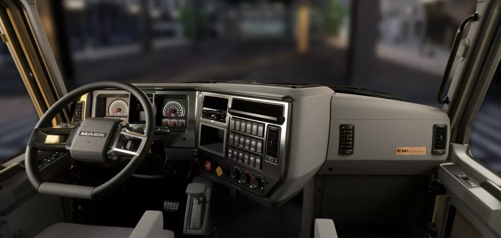 2023 mack md electric. Dashboard image.