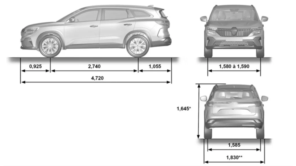 2023 Renault Espace. Imagen filtrada.