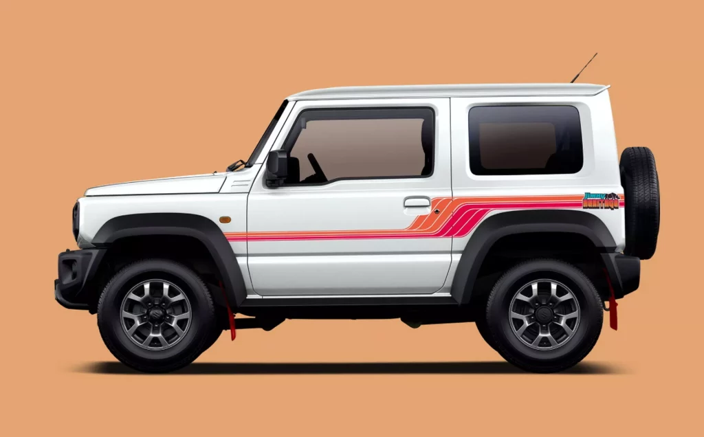 2023 Suzuki Jimny Heritage. Imagen estática lateral.