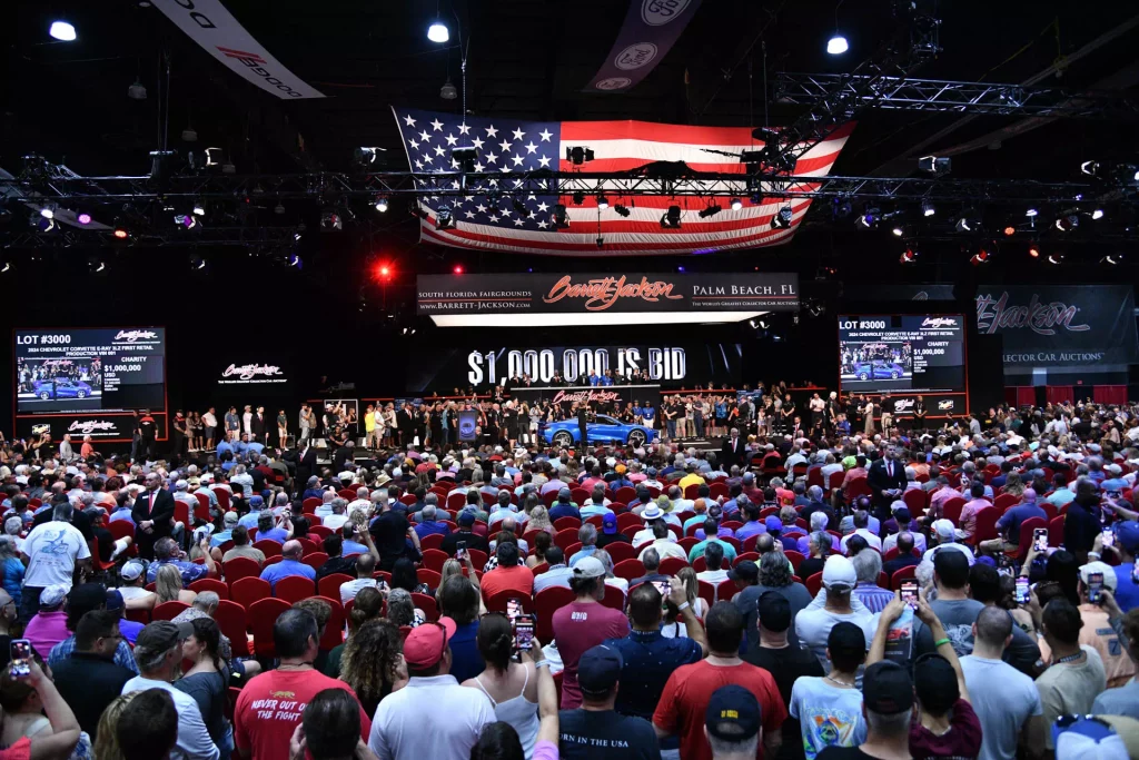 2023 Corvette E-Ray Barrett-Jackson. Imagen subasta.