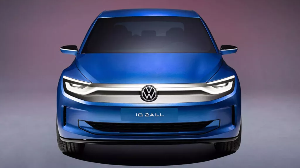 2023 Volkswagen ID.2all. Imagen estudio frontal.