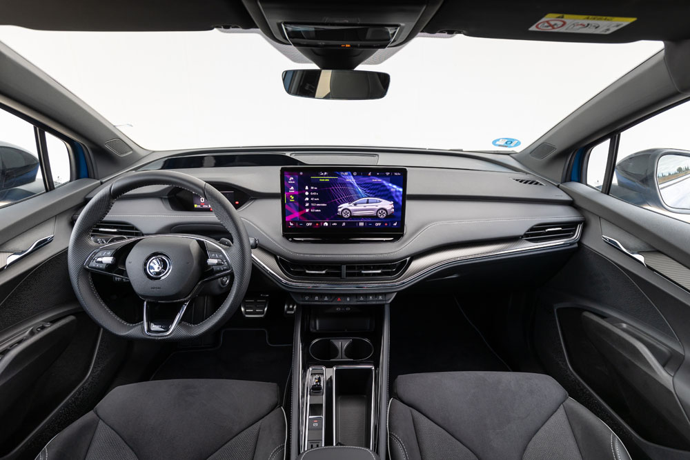 2023 Skoda Enyaq Coupé iV Sportline 80 Prueba. Imagen salpicadero.