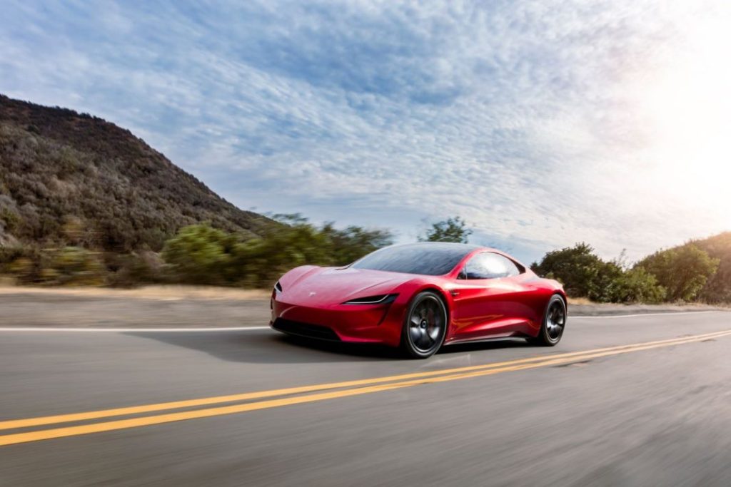 Tres nuevos Tesla se esconden bajo la sábana 1 Motor16 2022 Tesla Roadster. Imagen movimiento.