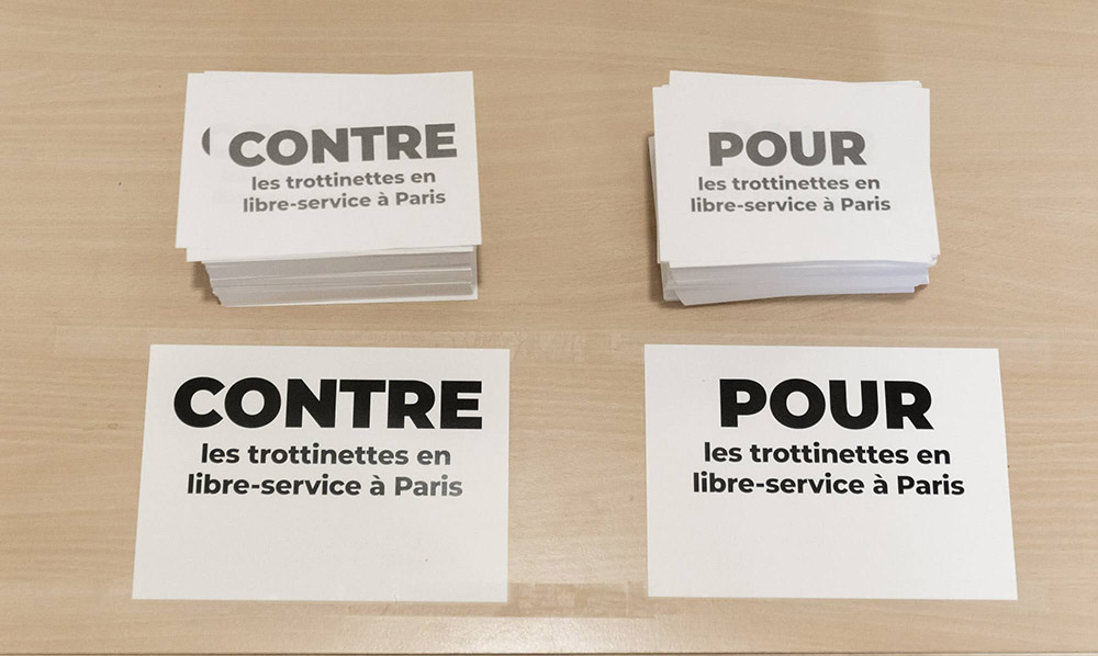 La primera ciudad que prohibirá los patinetes de alquiler: el debate está abierto 1 Motor16 papeletas para elegir patinetes paris Motor16