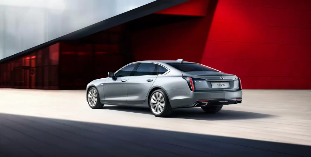 2023 Cadillac CT6 China. Imagen movimiento trasero.