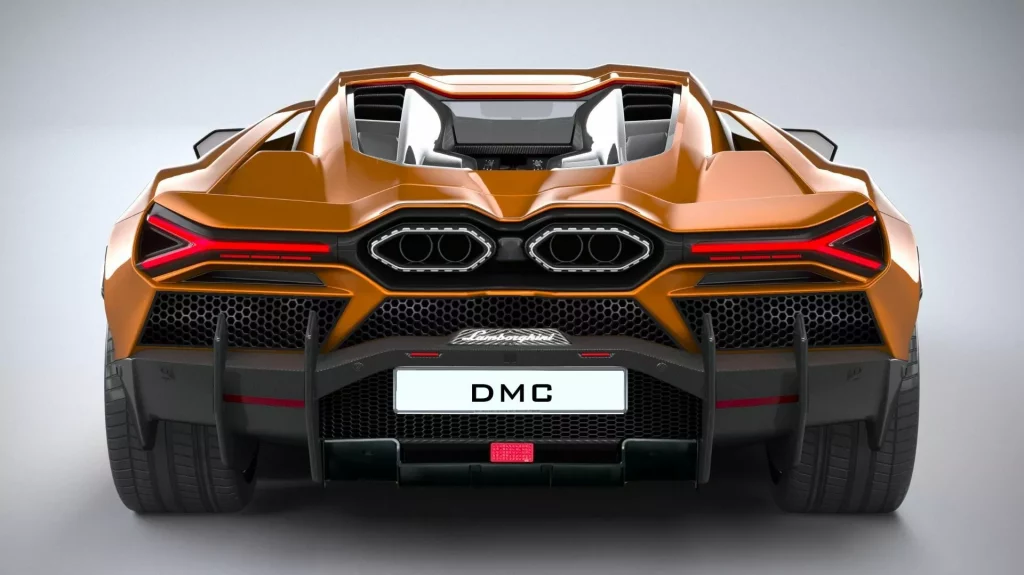 2023 DMC Lamborghini Revuelto. Imagen estudio trasera.
