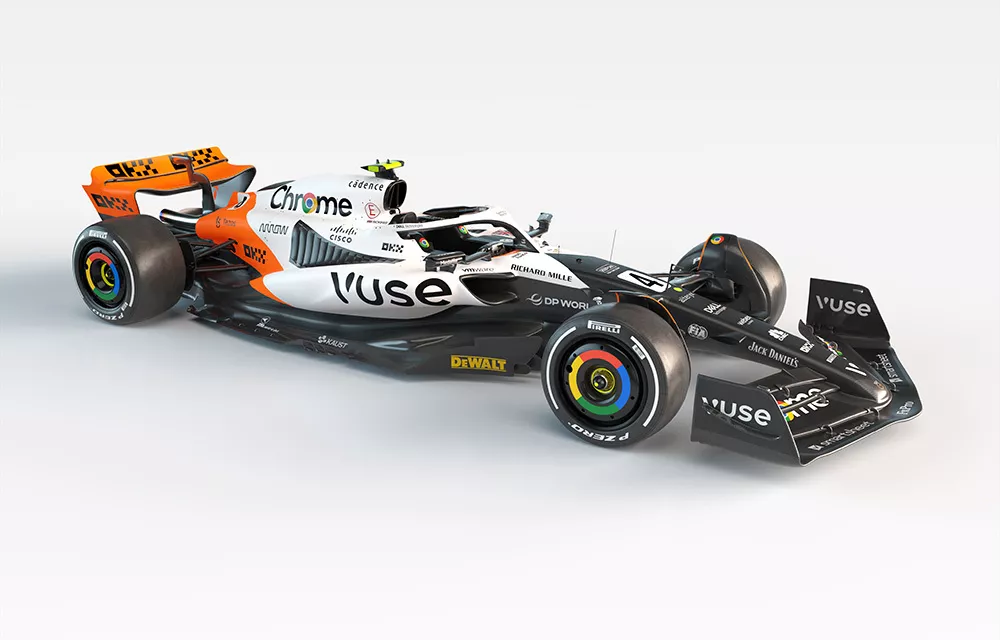 2023 McLaren F1 Triple Corona Mónaco. Imagen estudio.