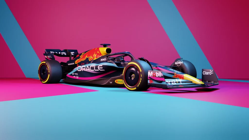 2023 Red Bull RB19 Miami. Imagen estudio.