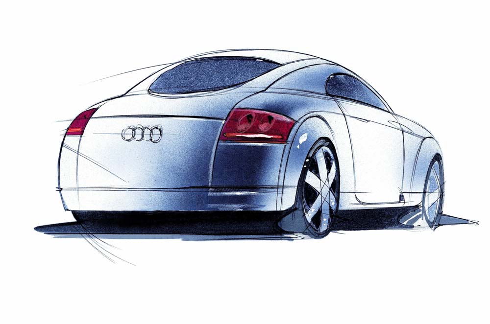 Audi TT, un deportivo de raza que cumple 25 años 2 Motor16 Audi TT dibujo