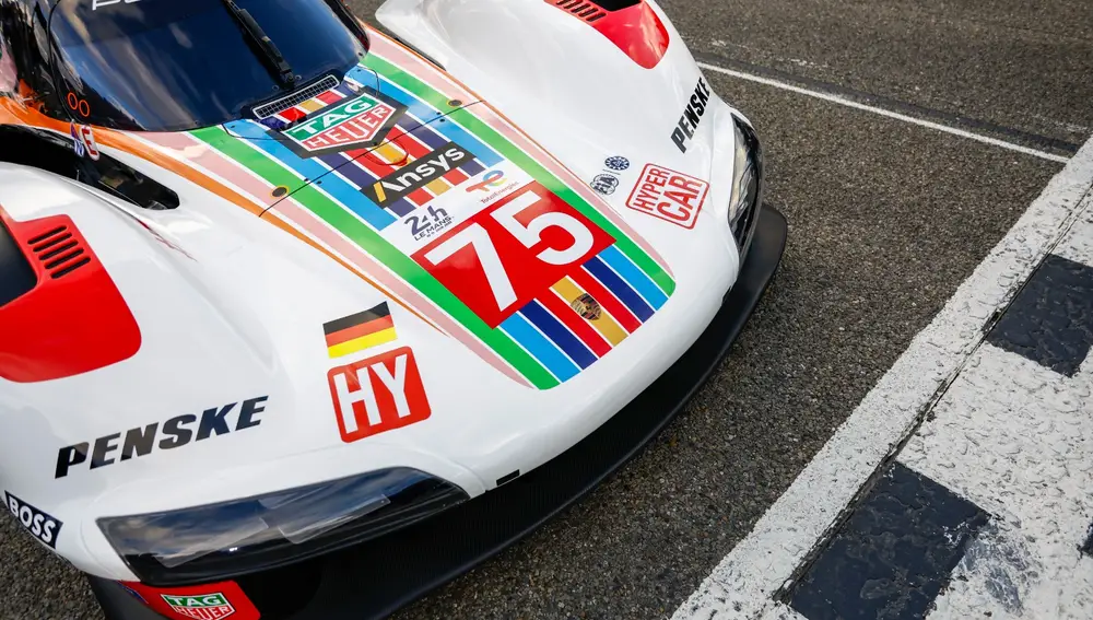 2023 Porsche 963 Le Mans. Imagen detalle decoración.