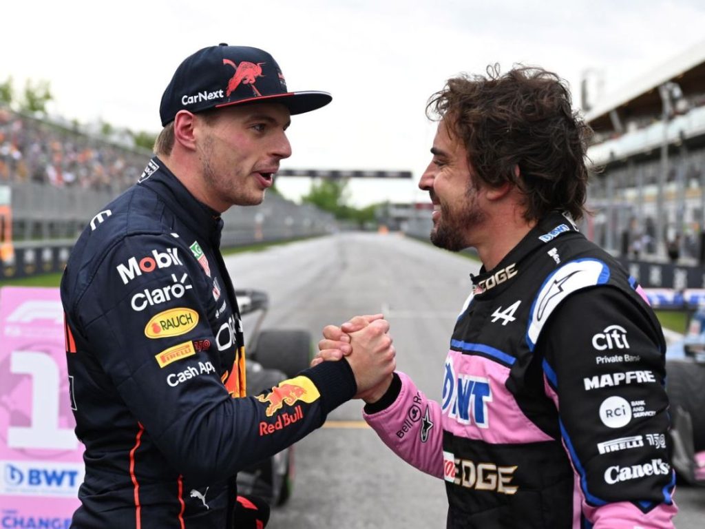 Fernando Alonso y Max Verstappen. Imagen.
