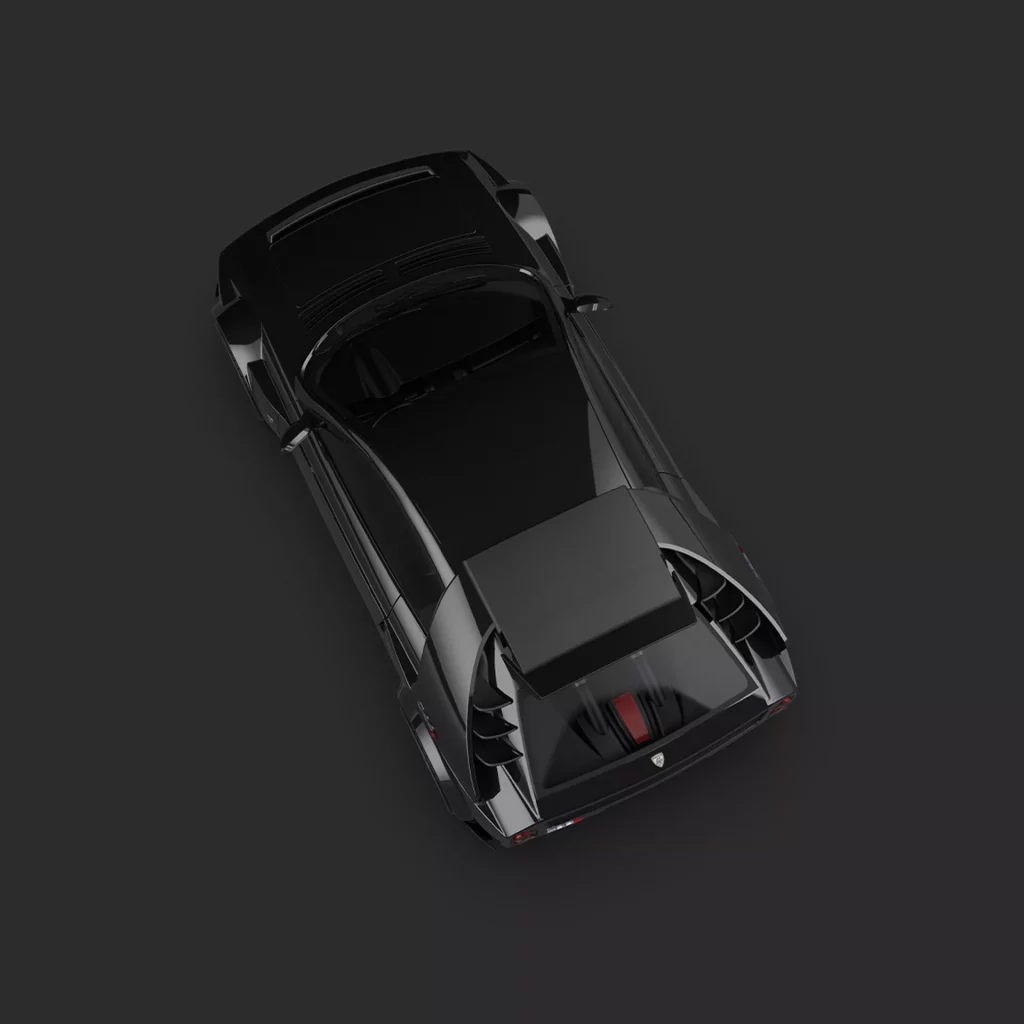 El Lancia Delta S4 Stradale es reinterpretado por Scuderia Grassi 2 Motor16 2023 Grassi 044S Lancia Delta S4 Stradale. Imagen estudio superior.