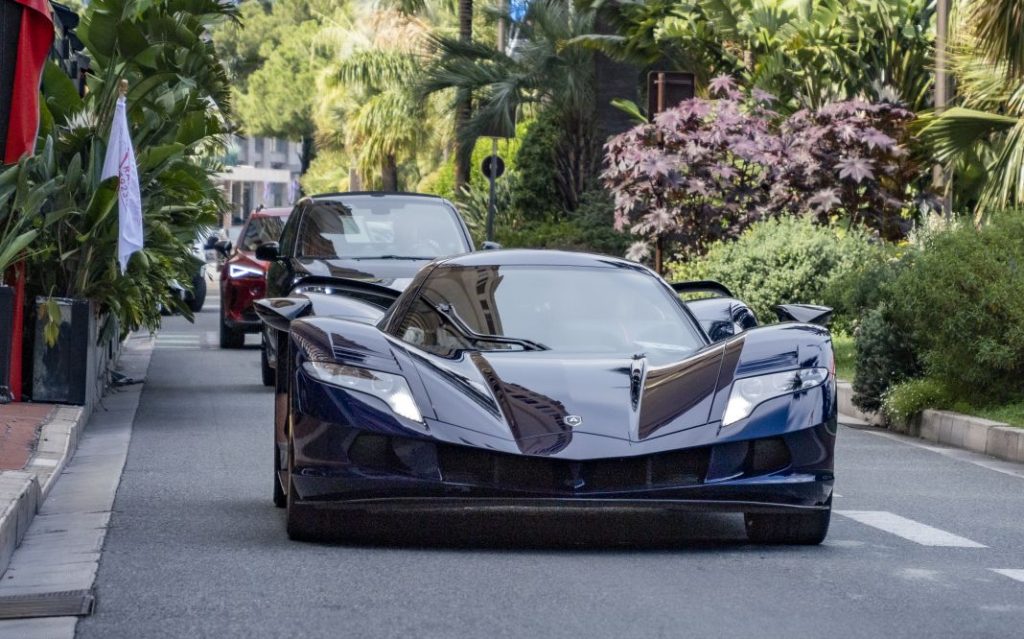 Aspark Owl electric hyper car road drive. Monaco. 6 June 2023 Aspark 1005717 Motor16