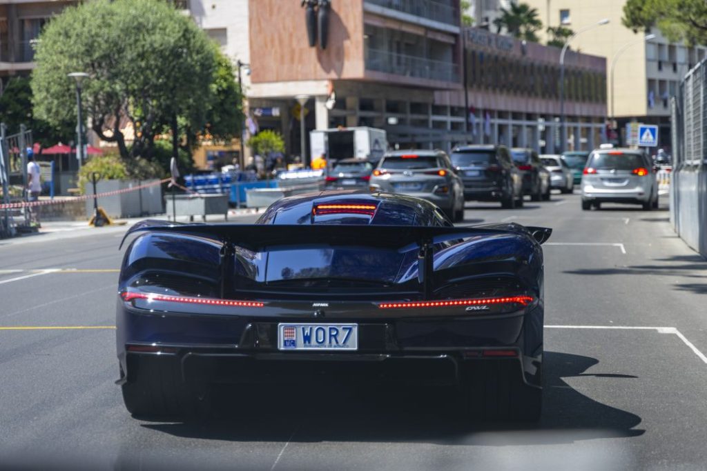 Aspark Owl electric hyper car road drive. Monaco. 6 June 2023 Aspark MG 1094 Motor16