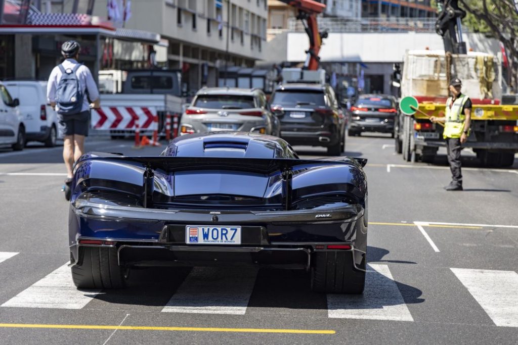 Aspark Owl electric hyper car road drive. Monaco. 6 June 2023 Aspark MG 1104 Motor16