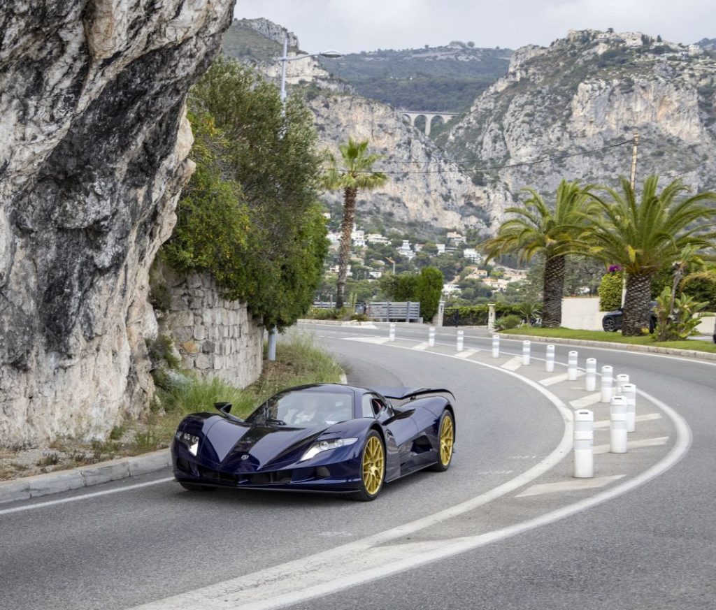 Aspark Owl electric hyper car road drive. Monaco. 6 June 2023 Aspark MG 1443 Motor16