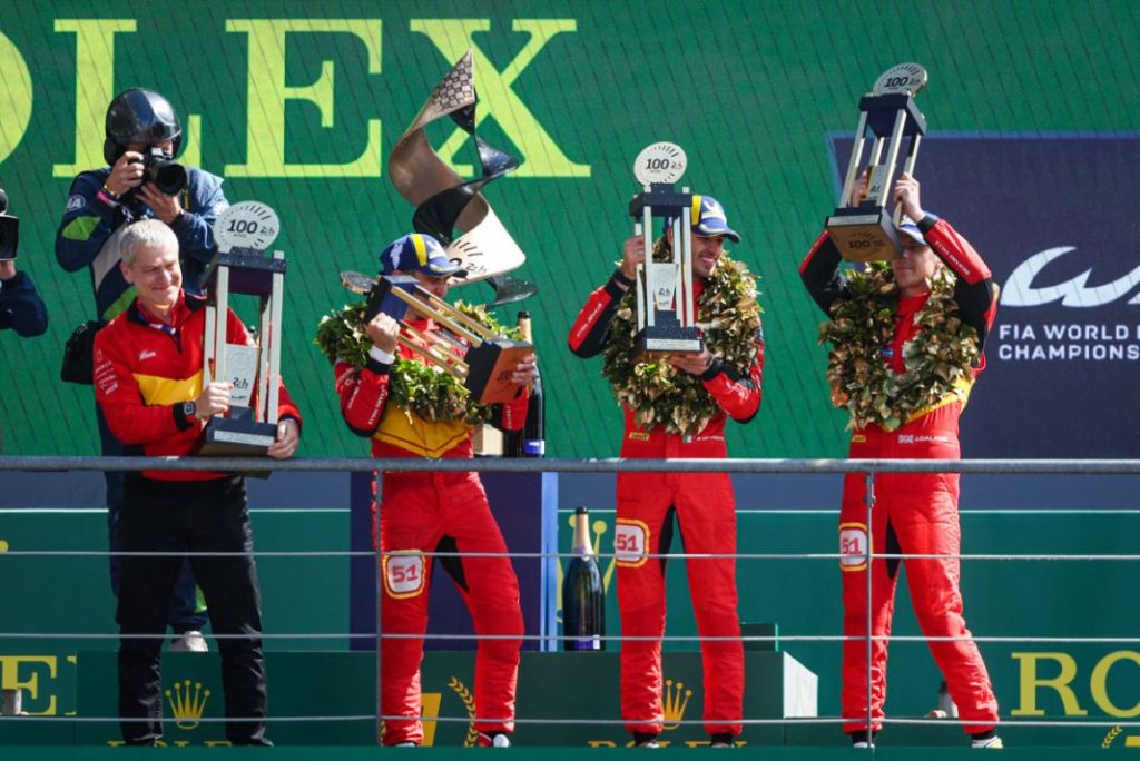 "Veni, vidi, vinci": ¿Por qué Ferrari gana tan pronto en Le Mans y le cuesta tanto en la Fórmula 1? 2 Motor16 EuropaPress 5266794 51 pier guidi alessandro ita calado james gbr giovinazzi antonio ita Motor16