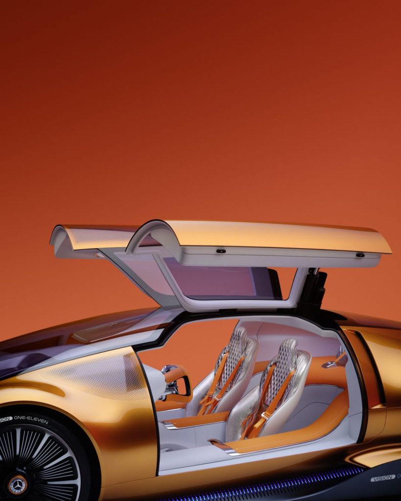 Mercedes Vision One-Eleven: La reinterpretación futurista y eléctrica de los Mercedes C111 60 Motor16 Mercedes Vision On Eleven 13 Motor16