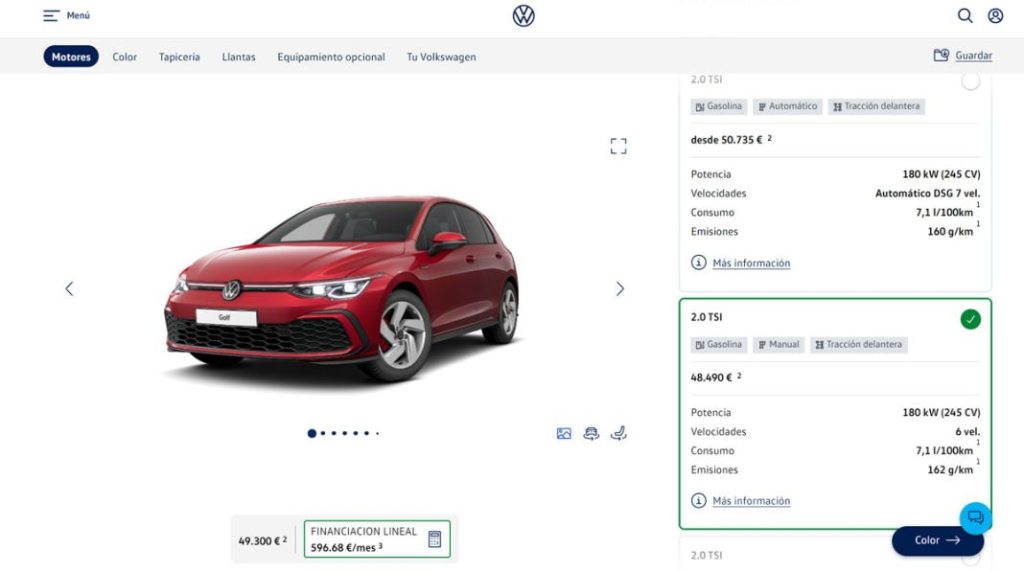 ¿Quieres un Volkswagen Golf GTI manual? Date prisa porque la Euro 7 se lo va a cargar 2 Motor16 2023 Volkswagen Golf GTI. Imagen precios.