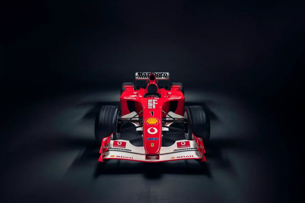 2002 Ferrari F2001b Schumacher. Imagen estudio.