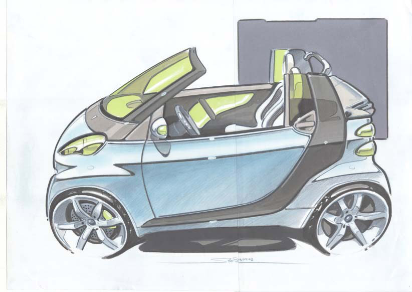 Smart se reinventa 25 años después 1 Motor16 2002 DesignSketch ForTwo 25yrs smart Motor16