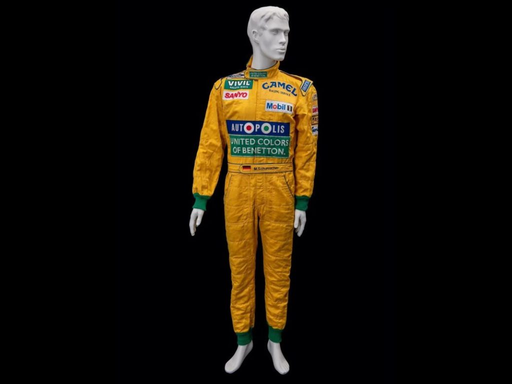 Los recuerdos de Michael Schumacher a subasta: cascos, guantes, monos de carreras y mucho más 8 Motor16 1992 Michael Schumacher Benetton Sparco Formula 1 Racing Suit0A1992 Michael Schumacher Benetton Sparco Formula 1 Racing Suit0A Motor16