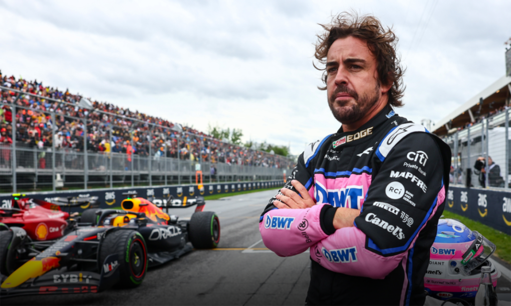 2022 Fernando Alonso Alpine F1. Imagen parrilla salida.