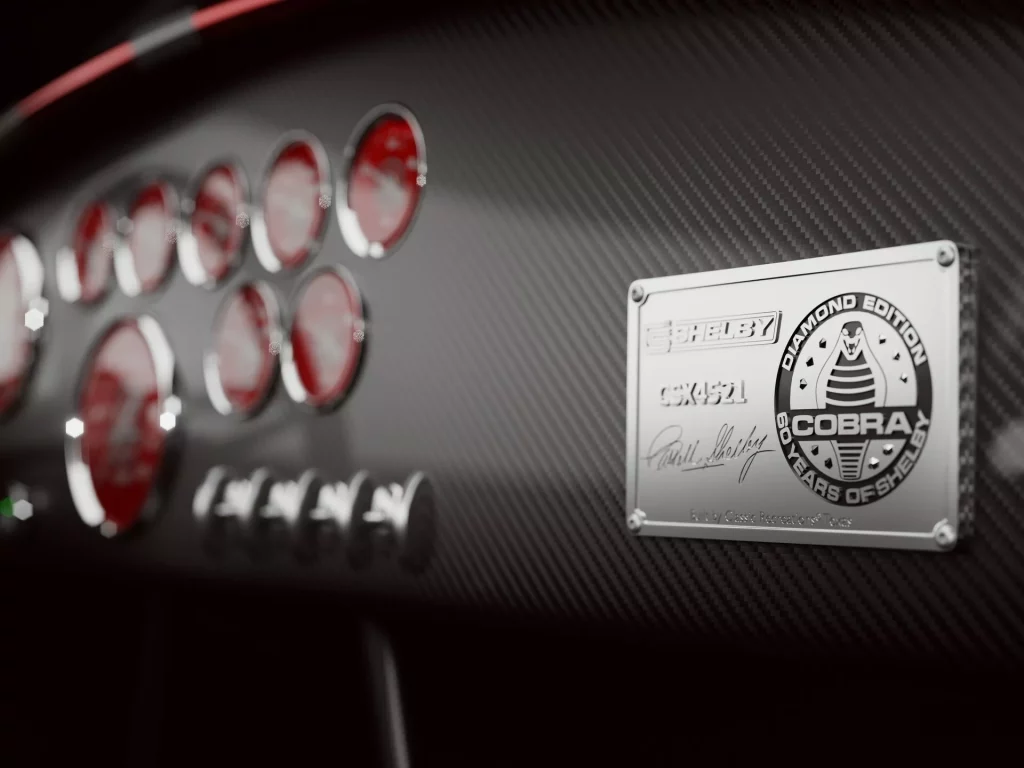 Classic Recreations fabrica el mejor Shelby Cobra moderno de la historia 3 Motor16 2023 Diamond Edition Shelby Cobra. Imagen detalle interior.