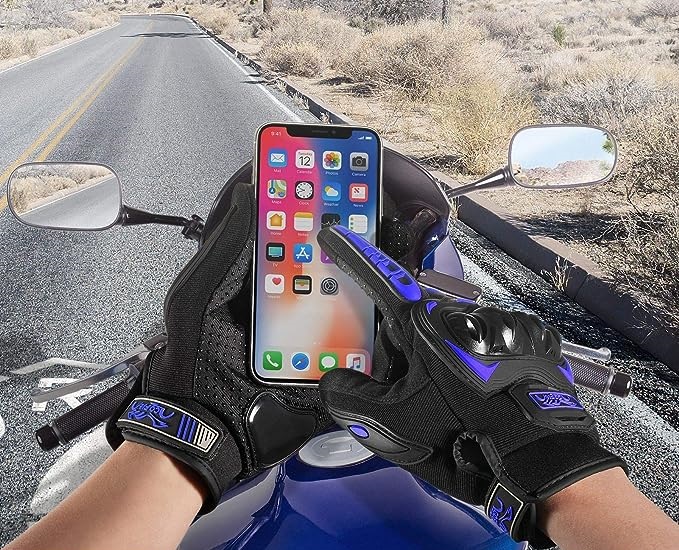 Mantén la seguridad en tus manos con estos guantes de Amazon para tus rutas en moto