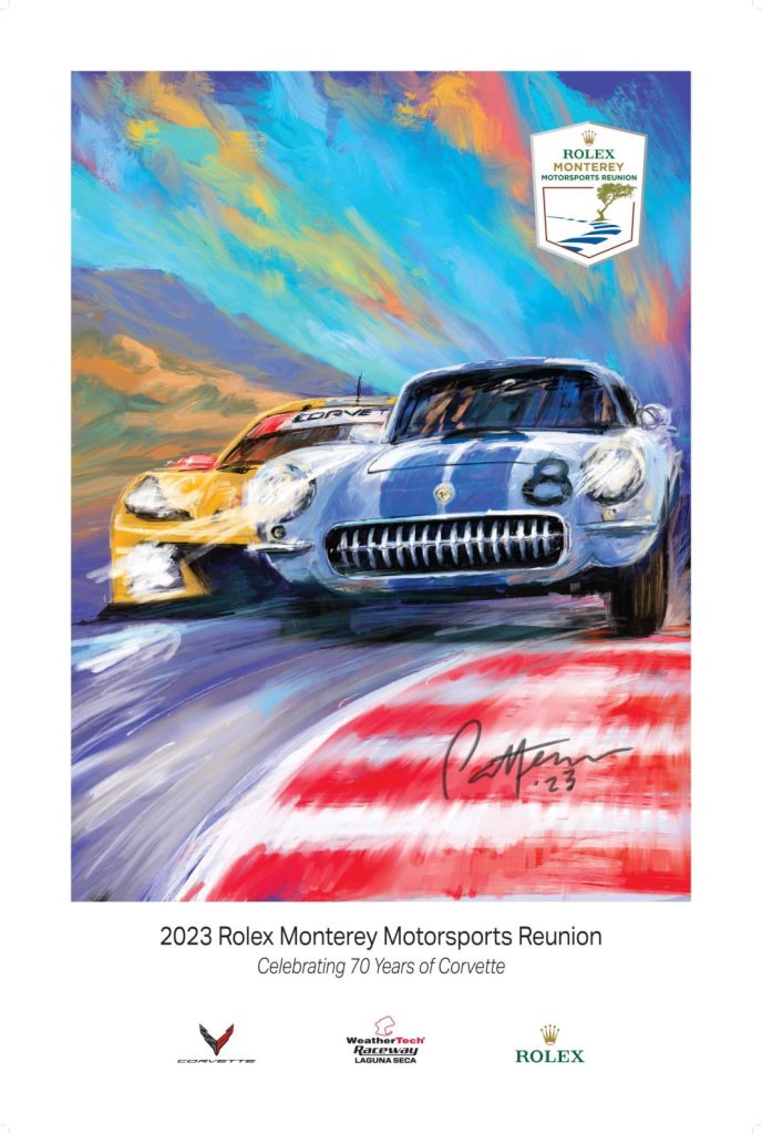 El Chevrolet Corvette celebra su 70.º cumpleaños en Laguna Seca 4 Motor16 cartel chevrolet corvette 2023 rolex monterrey motorsport reunion Motor16