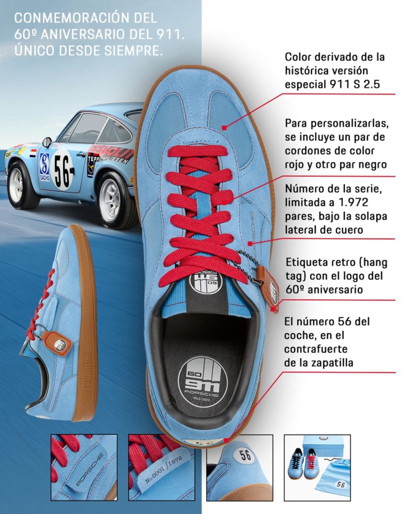 Las zapatillas con las que Porsche celebra el 60 aniversario del 911 3 Motor16 zapatillas puma 60 aniversario Porsche 9111 Motor16