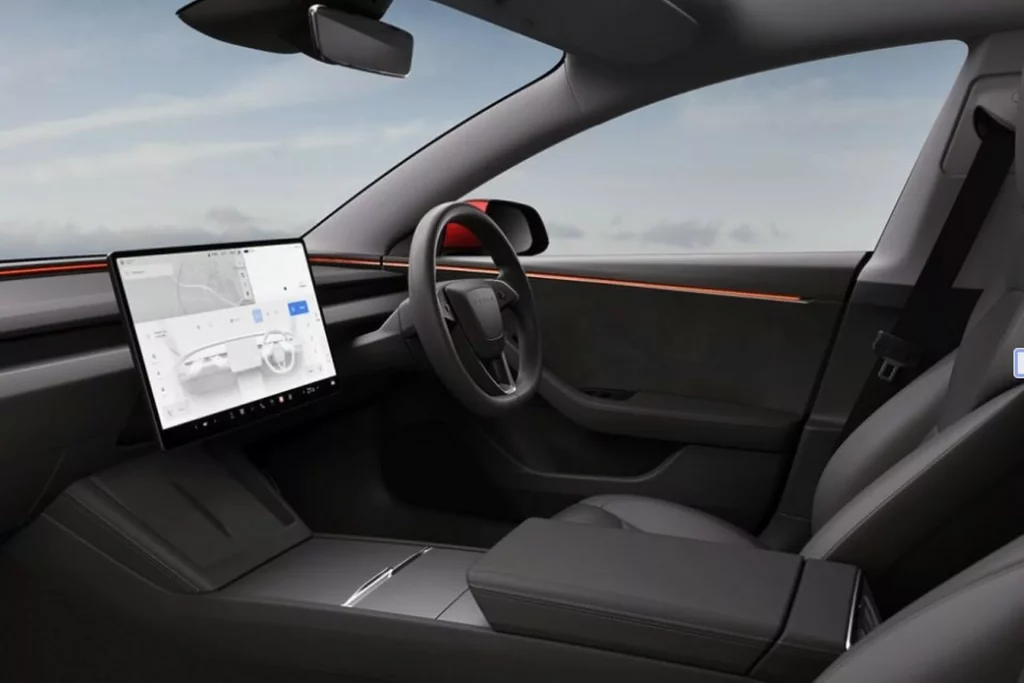 2023 Tesla Model 3. Imagen interior.
