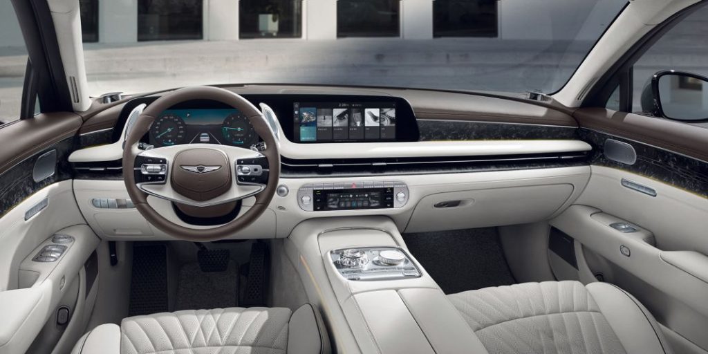 Genesis G90. La berlina de lujo de la marca ya está en Europa 4 Motor16 2023 Genesis G90 Europa. Imagen salpicadero.