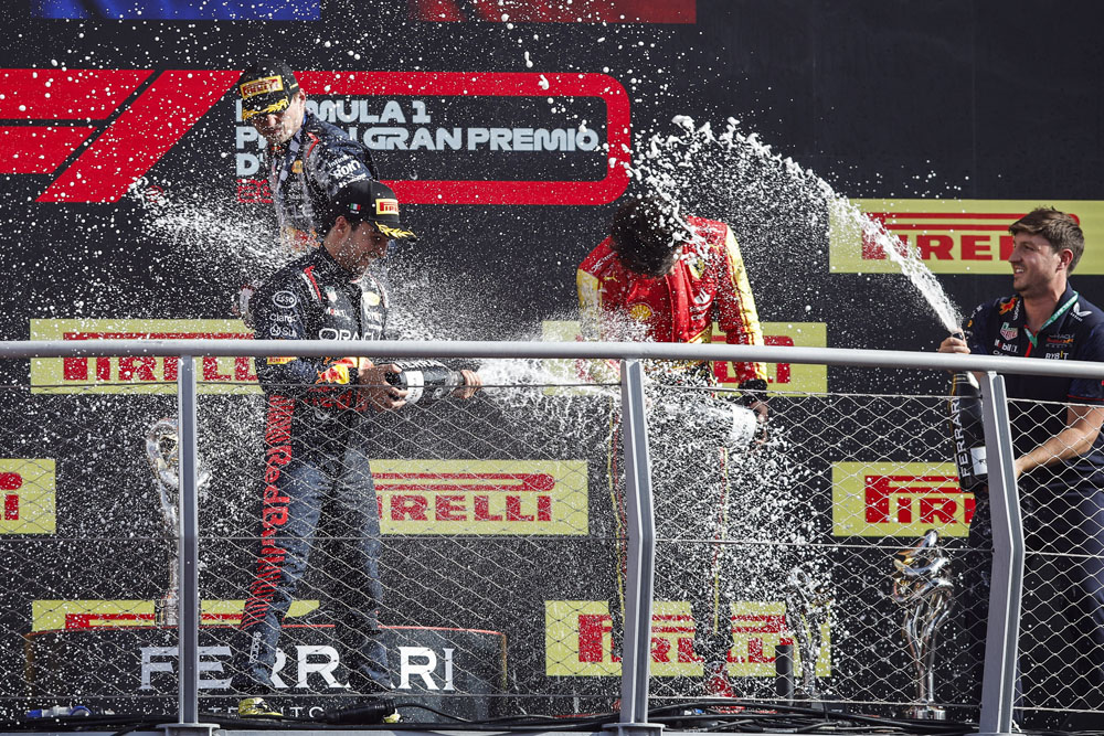 El día que Carlos Sainz ganó sin subir a lo más alto del podio 6 Motor16 GP ITALIA PODIO Motor16