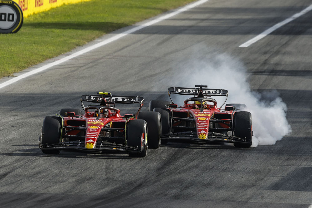 El día que Carlos Sainz ganó sin subir a lo más alto del podio 7 Motor16 GP ITALIA SAINZ LECLERC Motor16