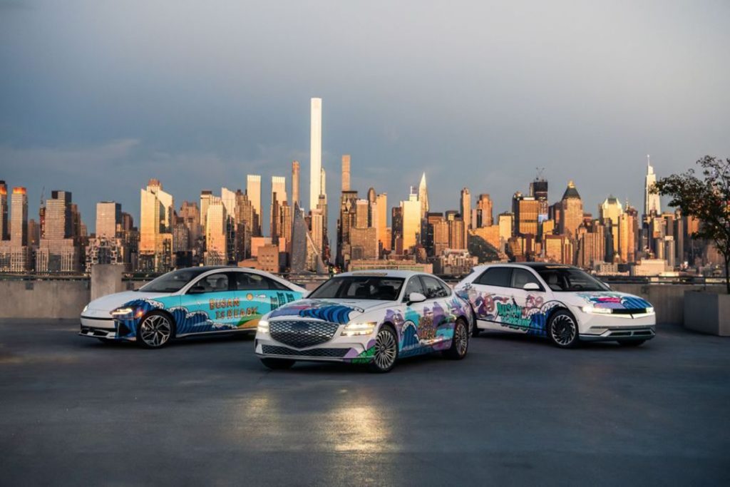 Los art cars de Hyundai y Kia toman París 8 Motor16 hyundai art cars in new york hudson count wid 1024 Motor16