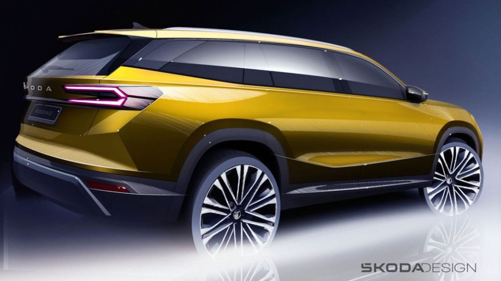 Las últimas imágenes del Skoda Kodiaq antes de su presentación 4 Motor16 skoda auto desvela los bocetos exteriores del nuevo kodiaq 2 Motor16