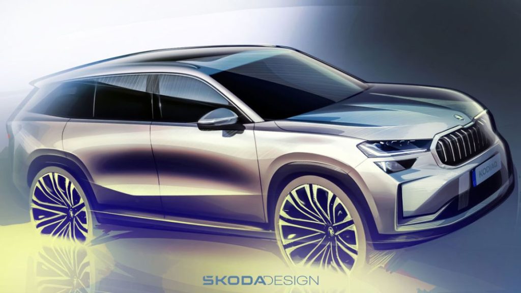 Las últimas imágenes del Skoda Kodiaq antes de su presentación 2 Motor16 skoda auto desvela los bocetos exteriores del nuevo kodiaq 4 Motor16