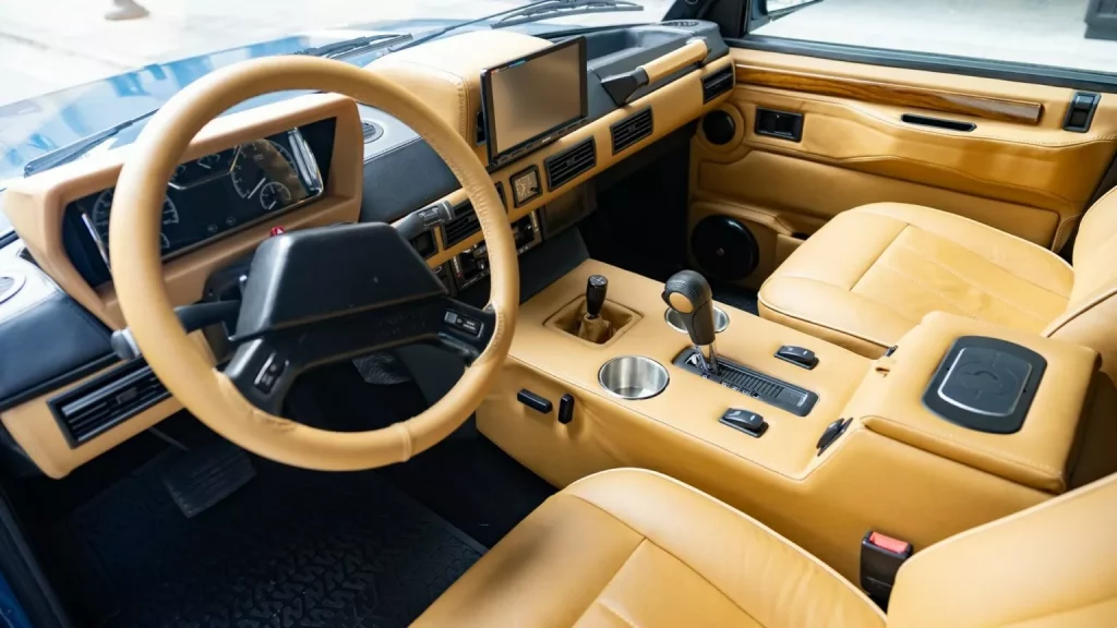 1991 ECD Range Rover Classic. Imagen interior.
